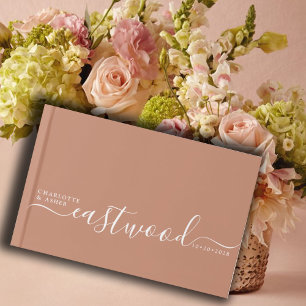 Libro De Visitas Boda Monograma Boda Clay