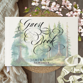 Libro De Visitas Boda Montañas Acuarela