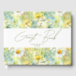 Libro De Visitas Boda natural de flores silvestres Summer Meadow