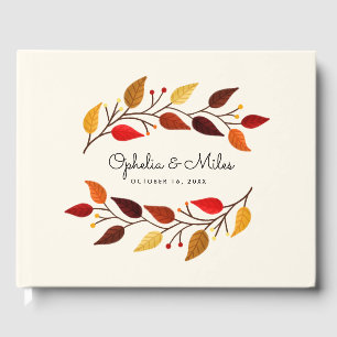 Libro De Visitas Boda otoño en las ramas otoño