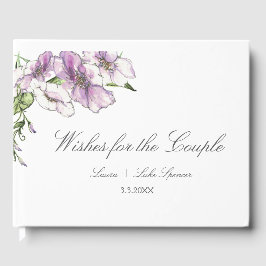 Libro De Visitas Boda Pansy moderno