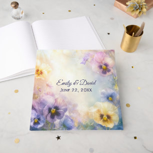 Libro De Visitas Boda Pansy Soñadora Abstracta