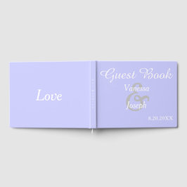 Libro De Visitas Boda Periwinkle