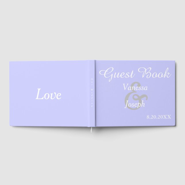 Libro De Visitas Boda Periwinkle (Lleno)