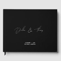 Boda Personalizada Moderna Minimalista Negro Blanc