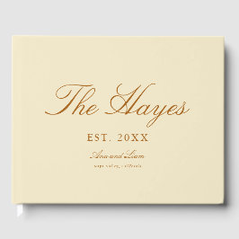 Libro De Visitas Boda personalizado de caligrafía moderna