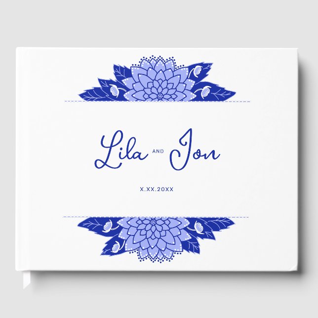 Libro de visitas Boda personalizado de Dahlia (Anverso)