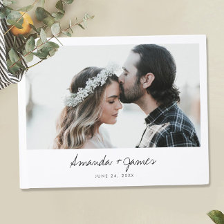 Libro De Visitas Boda personalizado simple de fotografía moderna