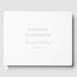 Libro De Visitas Boda plateado