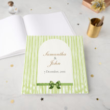 Boda Retro con Rayas Verdes