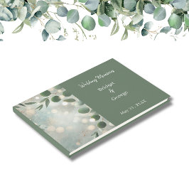 Libro De Visitas Boda Romantic Sage Green Eucalyptus