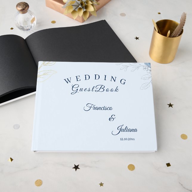 Libro De Visitas Boda Romántica en el Paseo Marítimo (Anverso Abierto)