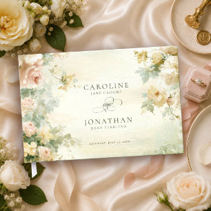 Libro De Visitas Boda Romántica Regencia Floral Jardín Francés