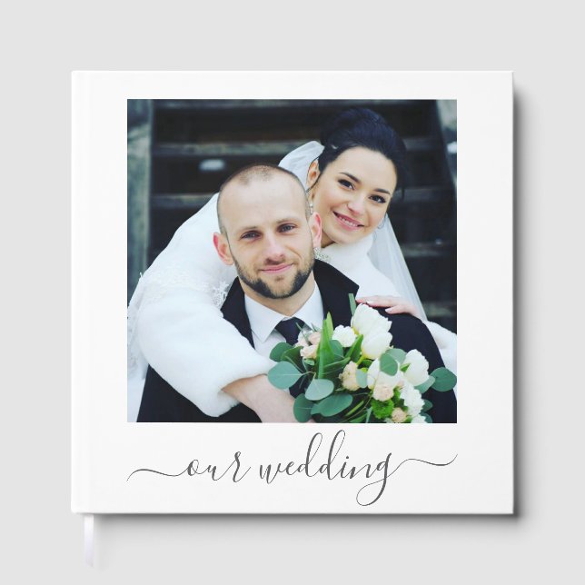 Libro De Visitas Boda Romántico Peony Floral (Anverso)