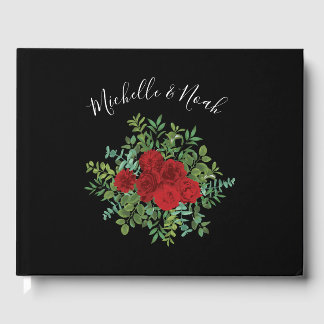 Libro De Visitas Boda Rosa Roja