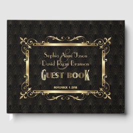 Libro De Visitas Boda Royal Roaring 20's Gold Art Deco