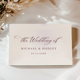 Libro De Visitas Boda ruso de caligrafía simple