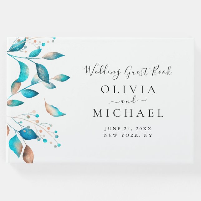 Libro De Visitas Boda ruso moderno de la Marina (Anverso)