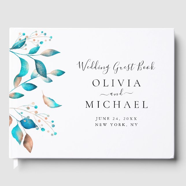 Libro De Visitas Boda ruso moderno de la Marina (Anverso)