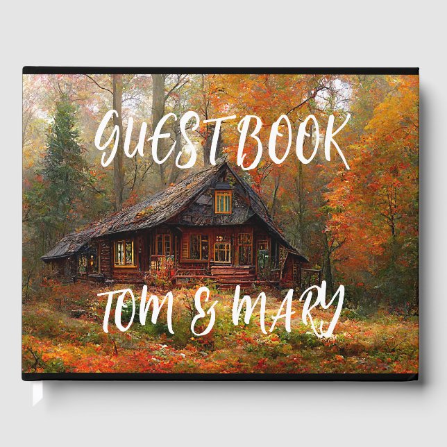 Libro De Visitas Boda RUSTIC CABIN (Anverso)