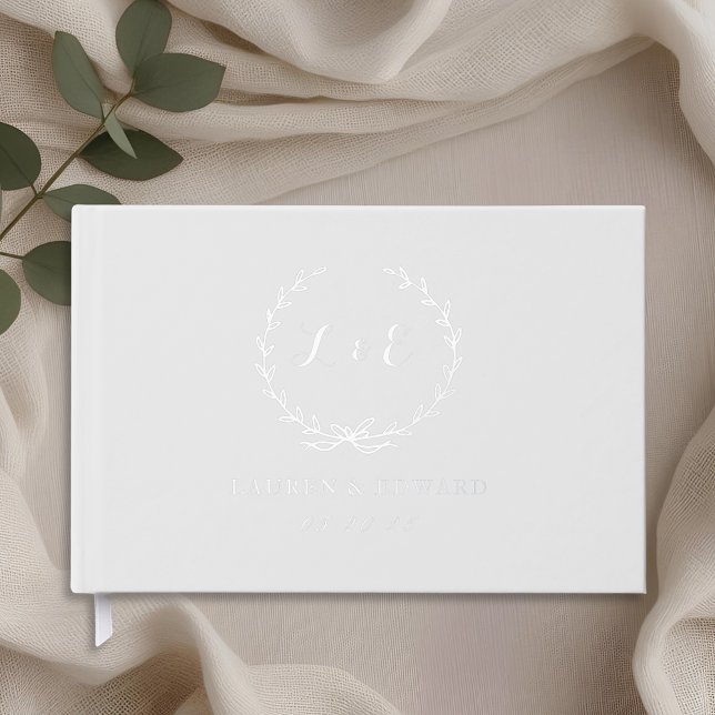 Libro De Visitas Boda Rústica Elegante Encaje Blanco (Subido por el creador)