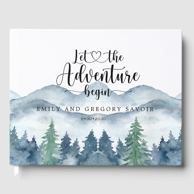 Libro De Visitas Boda rústica en el bosque (Anverso)