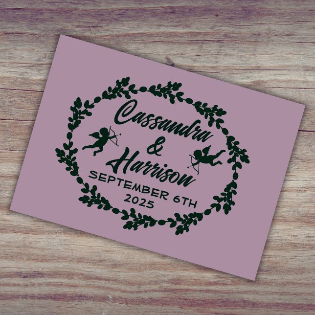 Libro De Visitas Boda Rústico Profundo Púrpura (Subido por el creador)