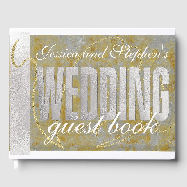 Libro De Visitas Boda Silver Lining Guest Book (Anverso)
