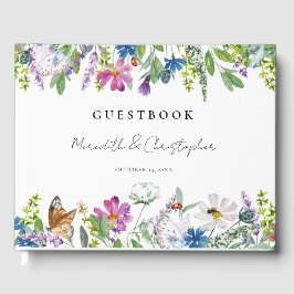 Libro De Visitas Boda Spring Wildflowers