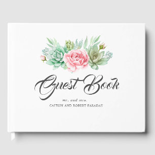 Libro De Visitas Boda Succulent