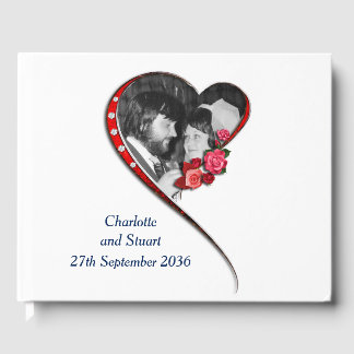 Libro De Visitas Boda Swirling Heart