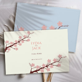 Libro De Visitas Boda temática de cerezo en flor