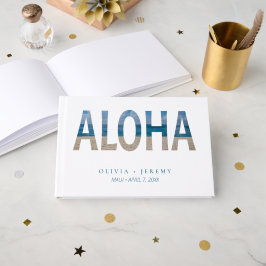 Libro De Visitas Boda Tropical Aloha Hawaii en Playa