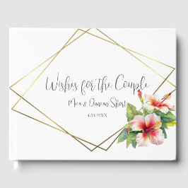 Libro De Visitas Boda Tropical de Hibiscus
