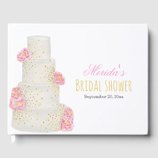 Libro De Visitas Boda Watercolor Cake Bridal Shower