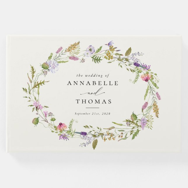 Libro De Visitas Boda Wreath Greenery (Anverso)