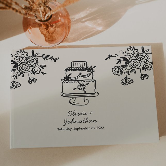 Libro De Visitas Bodas con Garabatos/Dibujos a Mano Alzada (Subido por el creador)