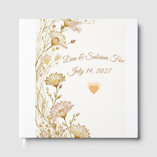 Libro De Visitas Bohemian, botanical style  (Anverso)