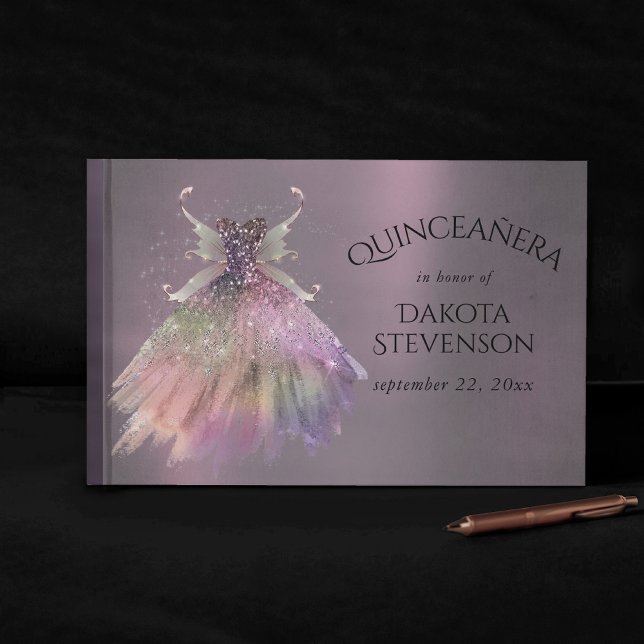 Libro De Visitas Bohemian Fairy Ball Gown | Muted Ombre Wine Sheen (Subido por el creador)