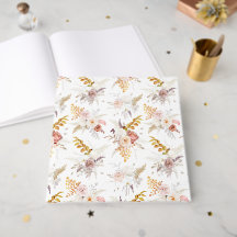 Boho Beige, Pampas Grass Terracotta Aquarela Nosot