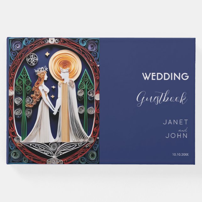 Libro De Visitas Boho Boda (Anverso)