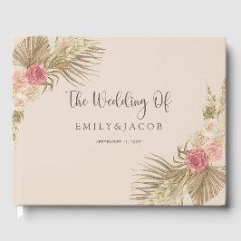 Libro De Visitas Boho Floral Boda