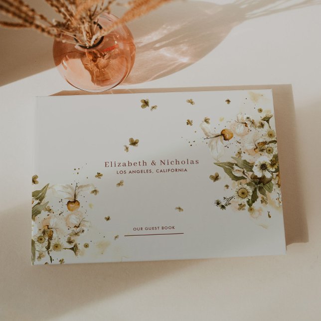 Libro De Visitas Boho Otoño Flor Silvestre | Boda Botánica (Subido por el creador)
