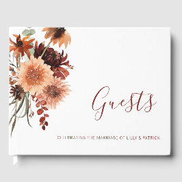 Libro De Visitas Boho Terracotta Boda Floral