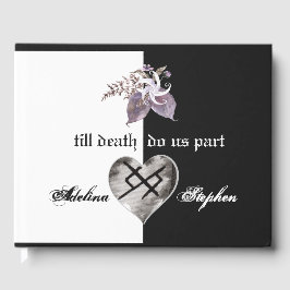 Libro De Visitas Boho Wildflower Gothic Viking Eternal Love Boda