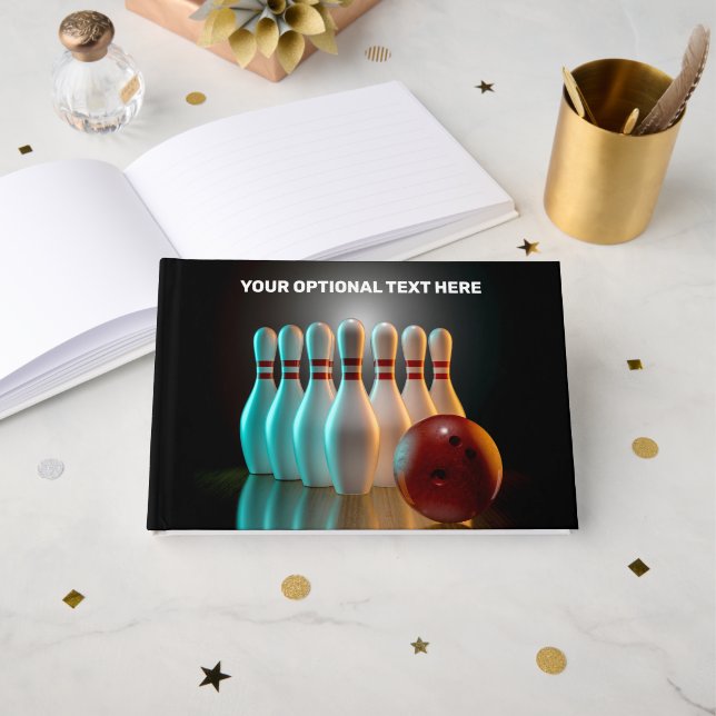 Libro De Visitas Bolas de texto personalizado (Anverso Abierto)