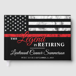 Libro De Visitas Bombero Jubilación de la Línea Roja