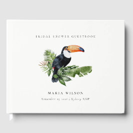 Libro De Visitas Bosque tropical tropical Toucan Fauna Bridal Ducha