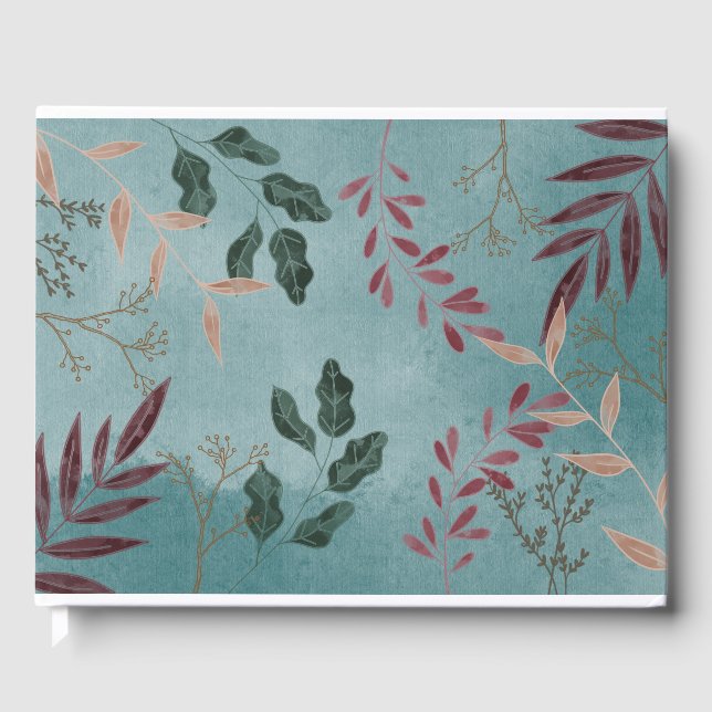 Libro De Visitas Botánico Tropical Elegante (Anverso)