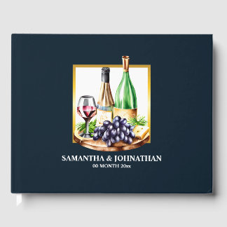 Libro De Visitas Botellas de vino acuático país vinícola